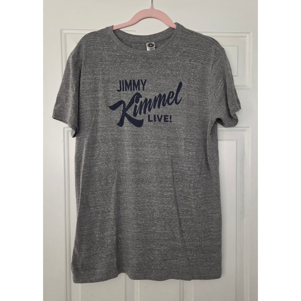 Jimmy Kimmel Live! US Blanks Mens Gray Graphic T-Shirt Large Made in USA